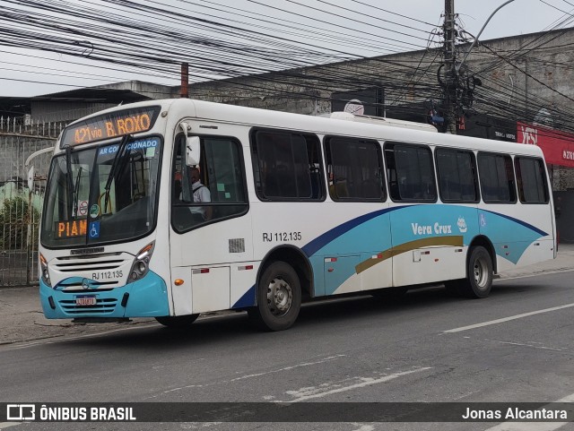 Auto Viação Vera Cruz - Belford Roxo RJ 112.135 na cidade de Belford Roxo, Rio de Janeiro, Brasil, por Jonas Alcantara. ID da foto: 10472512.