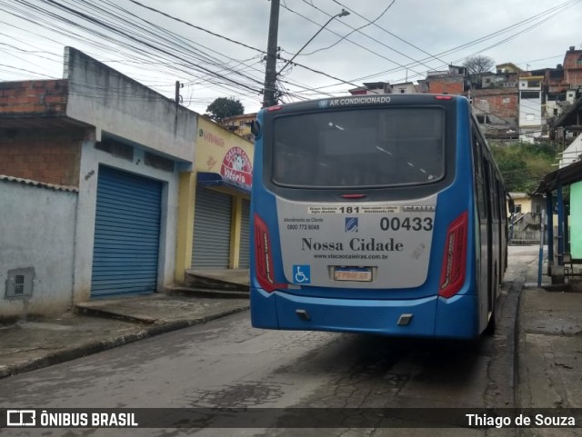 Viação Cidade de Caieiras 00433 na cidade de Franco da Rocha, São Paulo, Brasil, por Thiago de Souza. ID da foto: 10472171.