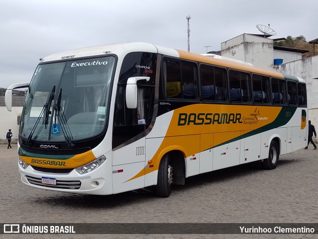 Viação Bassamar 201 na cidade de Juiz de Fora, Minas Gerais, Brasil, por Yurinhoo Clementino. ID da foto: 10472204.