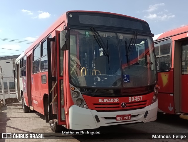 Companhia Coordenadas de Transportes 90457 na cidade de Ribeirão das Neves, Minas Gerais, Brasil, por Matheus  Felipe. Número da foto: #10474659.