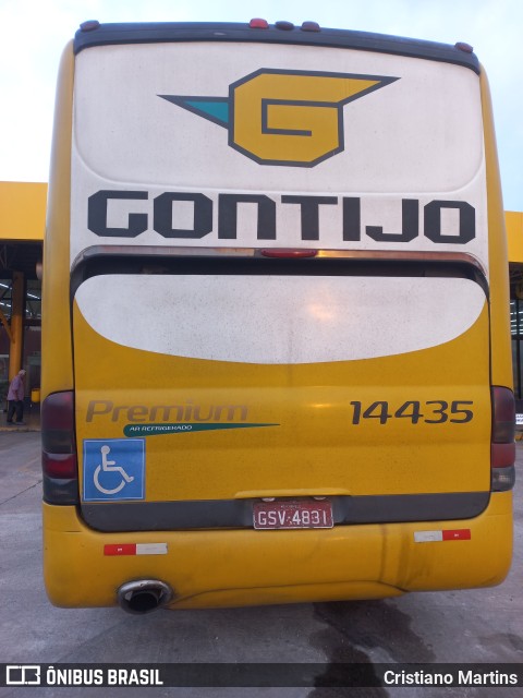 Empresa Gontijo de Transportes 14435 na cidade de Perdões, Minas Gerais, Brasil, por Cristiano Martins. Número da foto: #10473749.