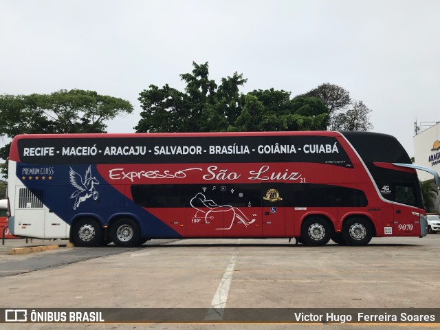 Expresso São Luiz 9070 na cidade de Goiânia, Goiás, Brasil, por Victor Hugo  Ferreira Soares. Número da foto: #10473038.