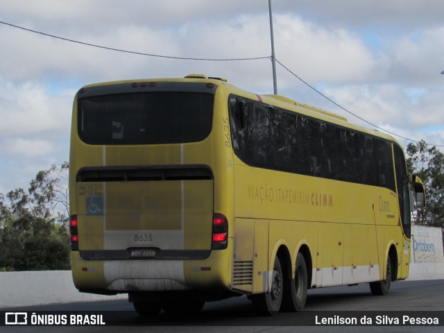 Viação Itapemirim 8635 na cidade de Caruaru, Pernambuco, Brasil, por Lenilson da Silva Pessoa. ID da foto: 10475541.