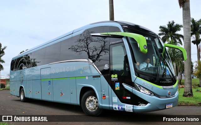 Viação Garcia 82078 na cidade de Jacarezinho, Paraná, Brasil, por Francisco Ivano. ID da foto: 10476645.