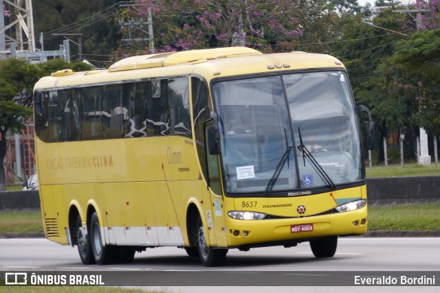 Viação Itapemirim 8657 na cidade de Caçapava, São Paulo, Brasil, por Everaldo Bordini. ID da foto: 10476048.