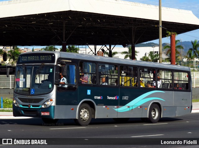 Metropolitana Transportes e Serviços 11822 na cidade de Vitória, Espírito Santo, Brasil, por Leonardo Fidelli. ID da foto: 10478264.