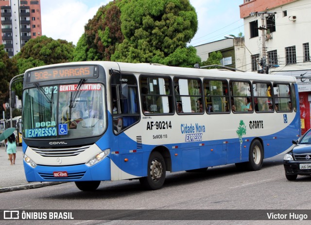 Viação Forte AF-90214 na cidade de Belém, Pará, Brasil, por Victor Hugo. ID da foto: 10478742.