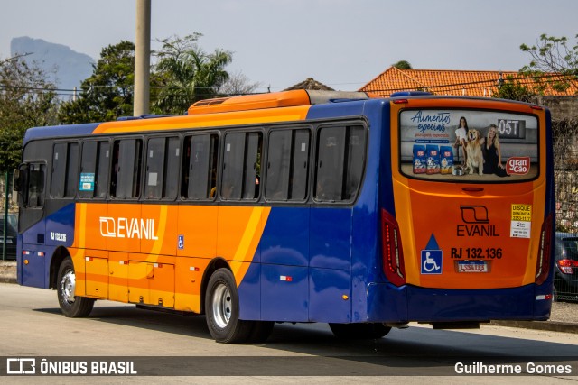 Evanil Transportes e Turismo RJ 132.136 na cidade de Rio de Janeiro, Rio de Janeiro, Brasil, por Guilherme Gomes. Número da foto: #10477519.