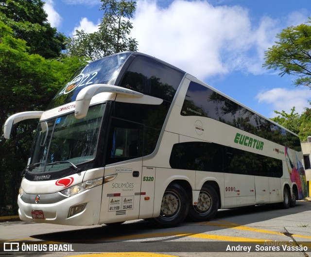 Eucatur - Empresa União Cascavel de Transportes e Turismo 5320 na cidade de São Paulo, São Paulo, Brasil, por Andrey  Soares Vassão. ID da foto: 10480948.