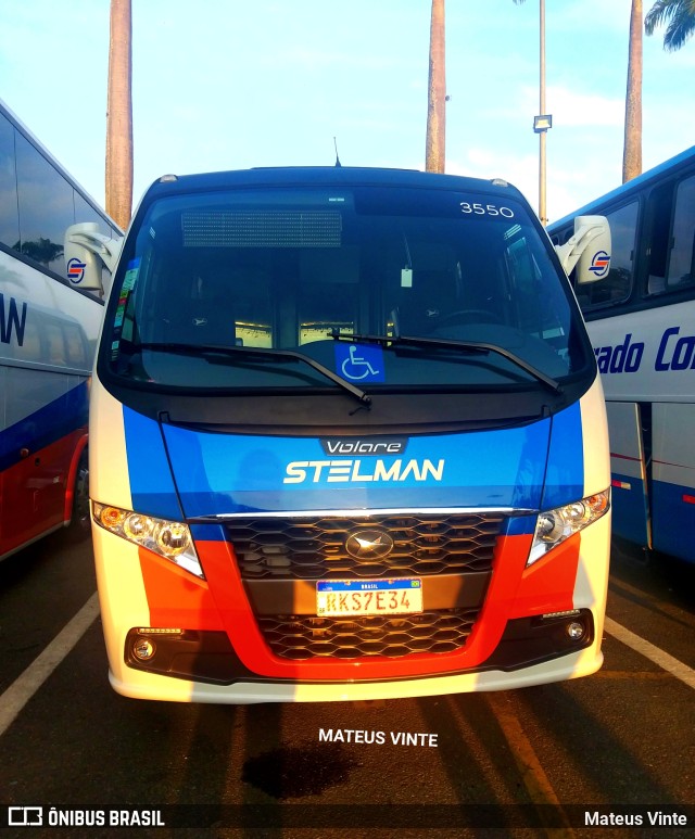 Stelman Tour Transporte Rodoviário de Passageiros 3550 na cidade de Aparecida, São Paulo, Brasil, por Mateus Vinte. Número da foto: #10480563.