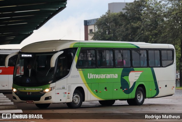 Viação Umuarama 11028 na cidade de Cascavel, Paraná, Brasil, por Rodrigo Matheus. ID da foto: 10478696.