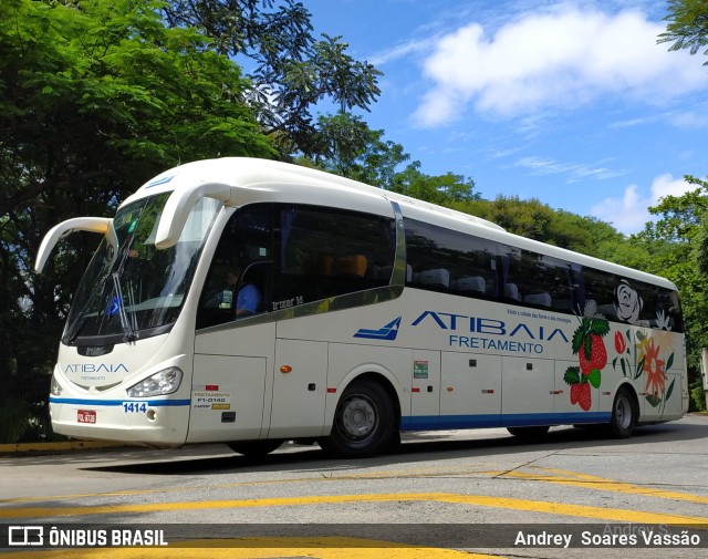 Viação Atibaia São Paulo 1414 na cidade de São Paulo, São Paulo, Brasil, por Andrey  Soares Vassão. ID da foto: 10480350.