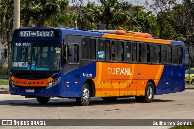 Evanil Transportes e Turismo RJ 132.136 na cidade de Rio de Janeiro, Rio de Janeiro, Brasil, por Guilherme Gomes. ID da foto: 10477515.