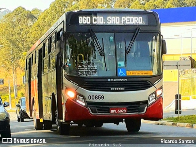 Auto Viação Urubupungá 00859 na cidade de Santana de Parnaíba, São Paulo, Brasil, por Ricardo Santos. Número da foto: #10479725.