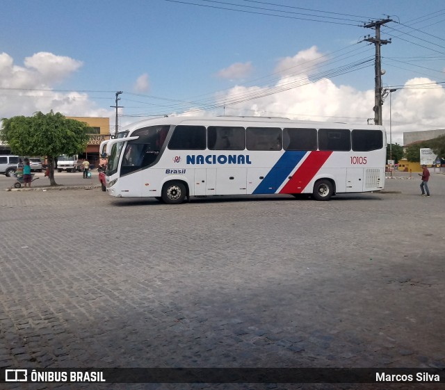 Expresso Nacional de Luxo 10105 na cidade de Agrestina, Pernambuco, Brasil, por Marcos Silva. Número da foto: #10479614.