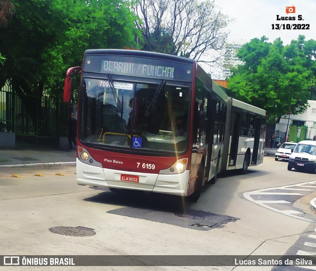 Viação Gatusa Transportes Urbanos 7 6159 na cidade de São Paulo, São Paulo, Brasil, por Lucas Santos da Silva. ID da foto: 10480061.