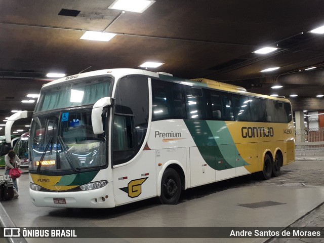 Empresa Gontijo de Transportes 14290 na cidade de Belo Horizonte, Minas Gerais, Brasil, por Andre Santos de Moraes. ID da foto: 10483205.