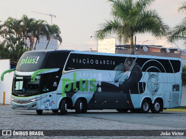 Viação Garcia 88157 na cidade de Balneário Camboriú, Santa Catarina, Brasil, por João Victor. ID da foto: 10484687.