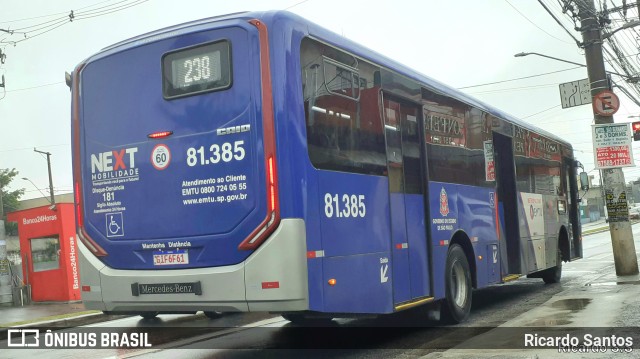 Next Mobilidade - ABC Sistema de Transporte 81.385 na cidade de São Bernardo do Campo, São Paulo, Brasil, por Ricardo Santos. Número da foto: #10483952.