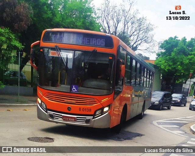 TRANSPPASS - Transporte de Passageiros 8 1138 na cidade de São Paulo, São Paulo, Brasil, por Lucas Santos da Silva. Número da foto: #10481651.