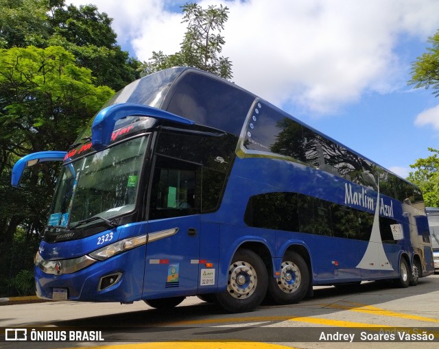 Marlim Azul Turismo 2323 na cidade de São Paulo, São Paulo, Brasil, por Andrey  Soares Vassão. ID da foto: 10481104.