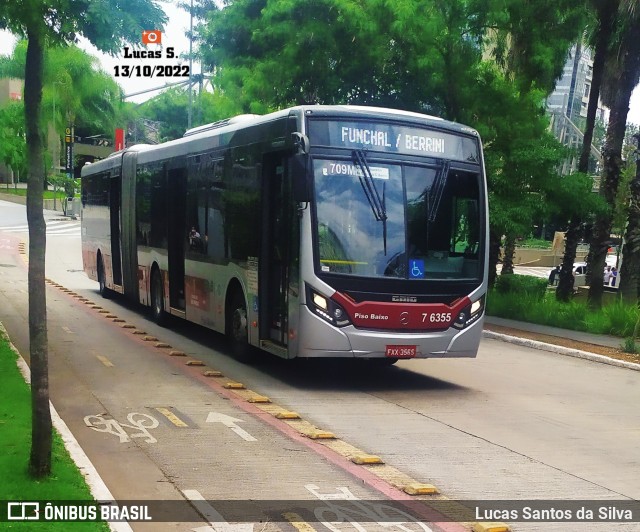 Viação Gatusa Transportes Urbanos 7 6355 na cidade de São Paulo, São Paulo, Brasil, por Lucas Santos da Silva. Número da foto: #10484911.