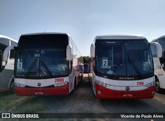 Viação São Cristóvão 2150 na cidade de Aparecida, São Paulo, Brasil, por Vicente de Paulo Alves. ID da foto: 10483895.