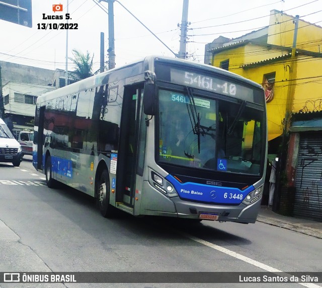 Viação Paratodos > São Jorge > Metropolitana São Paulo > Mobibrasil 6 3448 na cidade de São Paulo, São Paulo, Brasil, por Lucas Santos da Silva. Número da foto: #10484886.