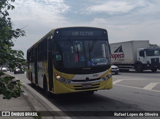Viação Campo dos Ouros 3087 na cidade de Guarulhos, São Paulo, Brasil, por Rafael Lopes de Oliveira. Número da foto: #10481586.