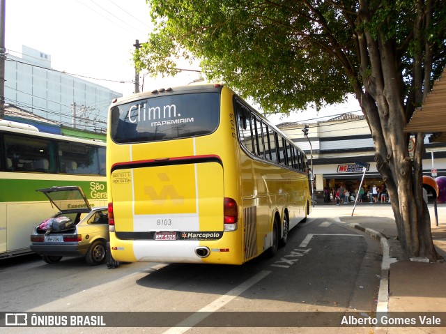 Viação Itapemirim 8103 na cidade de São Paulo, São Paulo, Brasil, por Alberto Gomes Vale. Número da foto: #10484371.