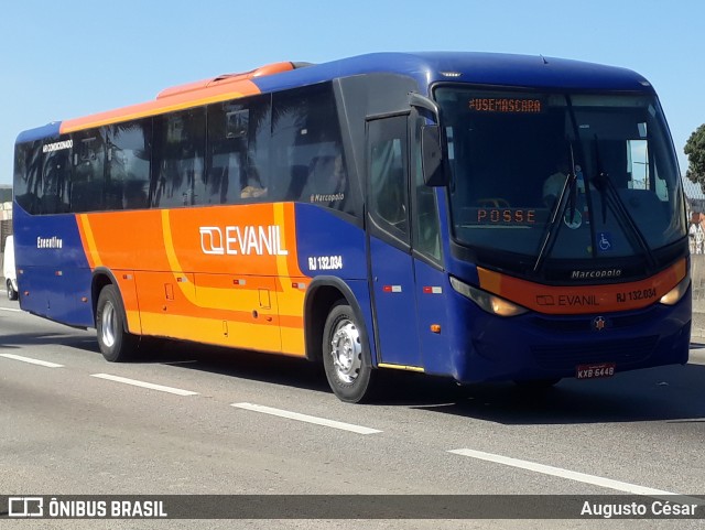 Evanil Transportes e Turismo RJ 132.034 na cidade de Nova Iguaçu, Rio de Janeiro, Brasil, por Augusto César. ID da foto: 10483391.