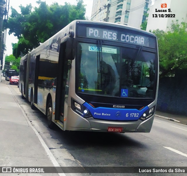 Viação Grajaú S.A. 6 1782 na cidade de São Paulo, São Paulo, Brasil, por Lucas Santos da Silva. ID da foto: 10481606.