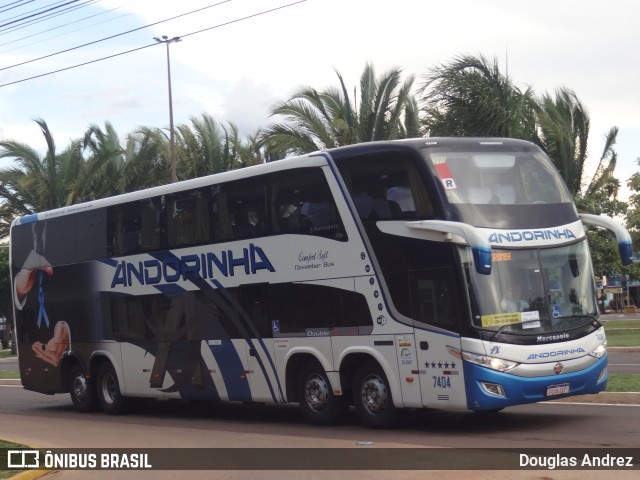 Empresa de Transportes Andorinha 7404 na cidade de Campo Grande, Mato Grosso do Sul, Brasil, por Douglas Andrez. ID da foto: 10482976.