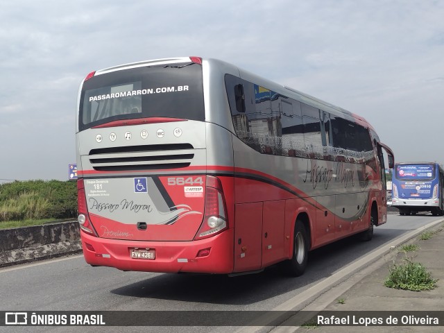 Empresa de Ônibus Pássaro Marron 5644 na cidade de Guarulhos, São Paulo, Brasil, por Rafael Lopes de Oliveira. Número da foto: #10481483.