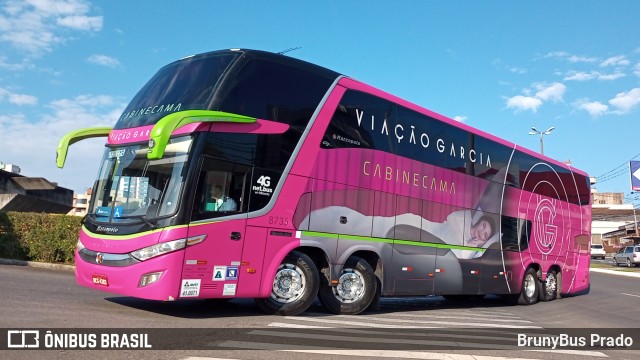 Viação Garcia 8735 na cidade de Ponta Grossa, Paraná, Brasil, por BrunyBus Prado. Número da foto: #10484821.