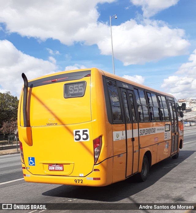 Transporte Suplementar de Belo Horizonte 972 na cidade de Belo Horizonte, Minas Gerais, Brasil, por Andre Santos de Moraes. Número da foto: #10487035.
