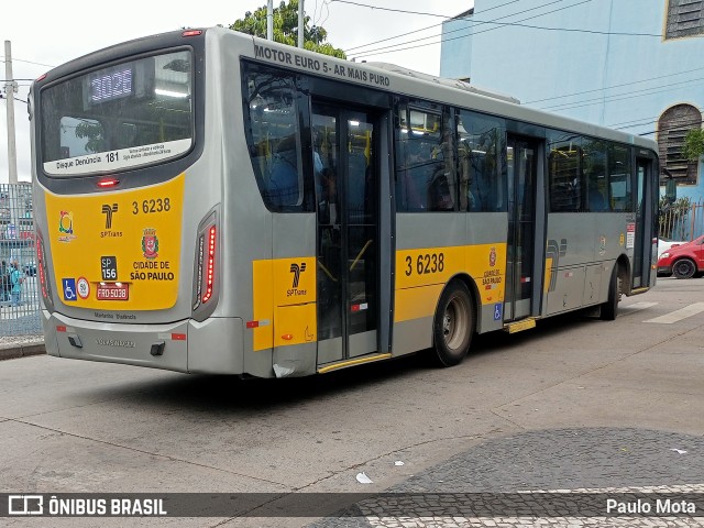 Transunião Transportes 3 6238 na cidade de São Paulo, São Paulo, Brasil, por Paulo Mota. ID da foto: 10485401.