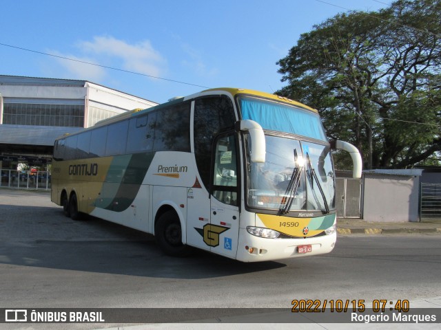 Empresa Gontijo de Transportes 14590 na cidade de São José dos Campos, São Paulo, Brasil, por Rogerio Marques. ID da foto: 10485529.