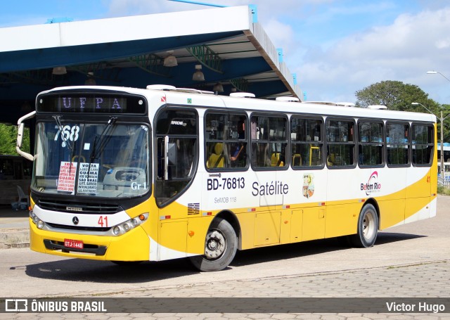 Belém Rio Transportes BD-76813 na cidade de Belém, Pará, Brasil, por Victor Hugo. ID da foto: 10485978.