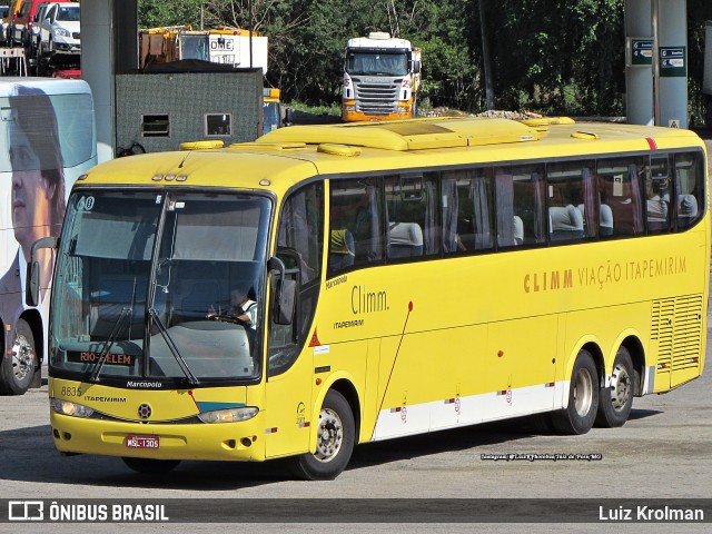 Viação Itapemirim 8835 na cidade de Juiz de Fora, Minas Gerais, Brasil, por Luiz Krolman. ID da foto: 10486342.