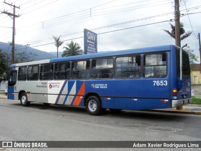 Viação Piracicabana 7653 na cidade de Cubatão, São Paulo, Brasil, por Adam Xavier Rodrigues Lima. Número da foto: #10486235.
