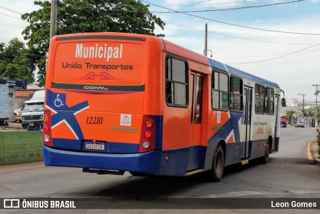 União Transportes 12281 na cidade de Várzea Grande, Mato Grosso, Brasil, por Leon Gomes. ID da foto: 10485215.