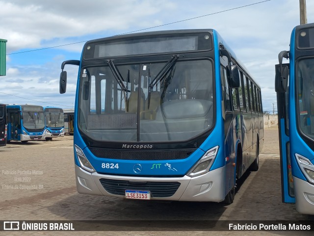 ATT - Atlântico Transportes e Turismo - Vitória da Conquista 8824 na cidade de Vitória da Conquista, Bahia, Brasil, por Fabrício Portella Matos. Número da foto: #10485090.