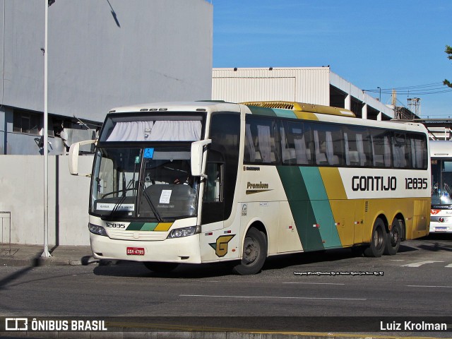 Empresa Gontijo de Transportes 12835 na cidade de Rio de Janeiro, Rio de Janeiro, Brasil, por Luiz Krolman. ID da foto: 10486688.