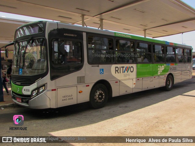 Rápido D´Oeste 2038 na cidade de Ribeirão Preto, São Paulo, Brasil, por Henrique Alves de Paula Silva. Número da foto: #10490785.