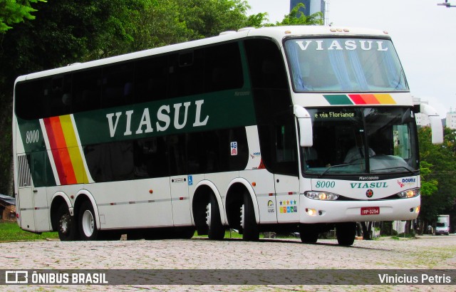 Viasul - Auto Viação Venâncio Aires 8000 na cidade de Joinville, Santa Catarina, Brasil, por Vinicius Petris. ID da foto: 10489553.