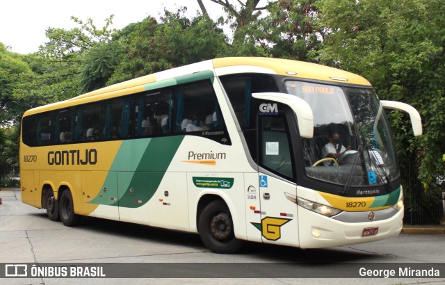 Empresa Gontijo de Transportes 18270 na cidade de São Paulo, São Paulo, Brasil, por George Miranda. ID da foto: 10489996.