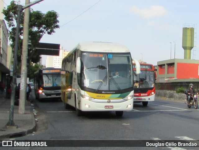 Empresa Gontijo de Transportes 18195 na cidade de Belo Horizonte, Minas Gerais, Brasil, por Douglas Célio Brandao. ID da foto: 10488635.