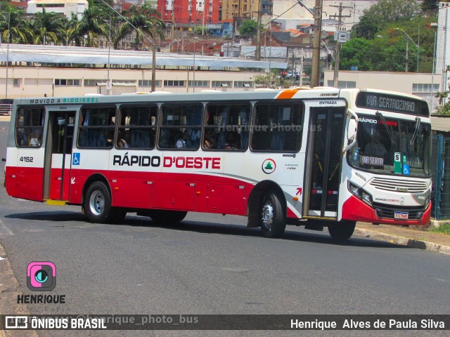 Rápido D´Oeste 4152 na cidade de Ribeirão Preto, São Paulo, Brasil, por Henrique Alves de Paula Silva. Número da foto: #10490778.