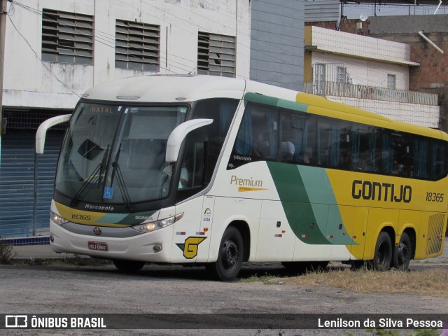 Empresa Gontijo de Transportes 18365 na cidade de Caruaru, Pernambuco, Brasil, por Lenilson da Silva Pessoa. ID da foto: 10488230.